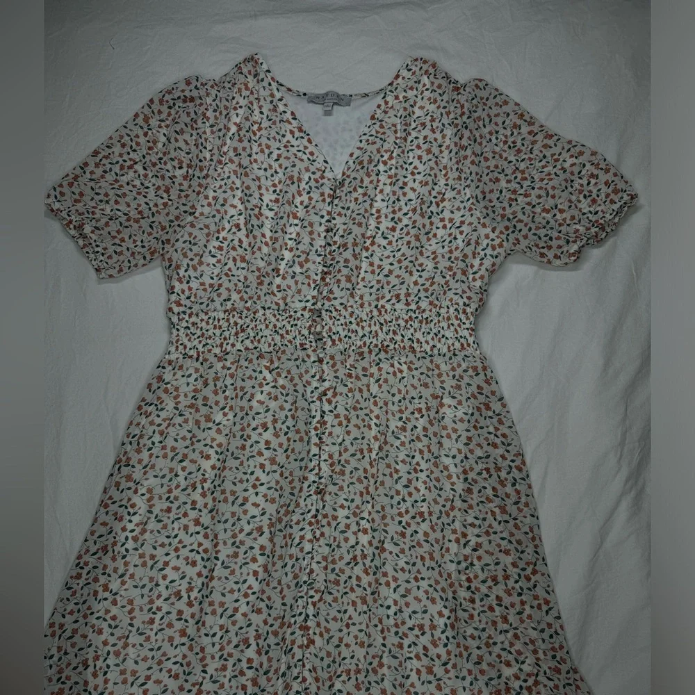 Sheer Dress Floral by Hayden Los Angeles | Large | Bridal | Wedding | Bohemian - Picture 10 of 10